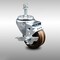 Service Caster 3 Inch SS High Temp Phenolic Swivel 3/8 Inch Threaded Stem Caster with Brake SCC SCC-SSTS20S314-PHSHT-TLB-381615 - alternate 3